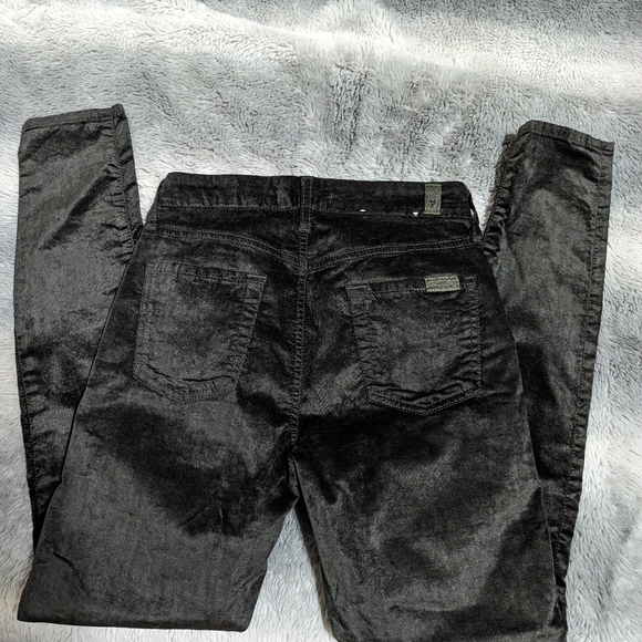 7 for all men kind velvet jeans dark olive green - Picture 5 of 6